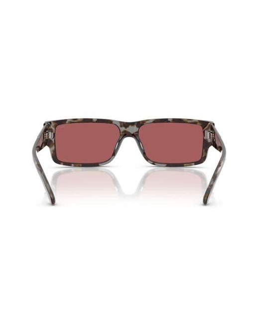 DIESEL Pink 57Mm Rectangular Sunglasses for men