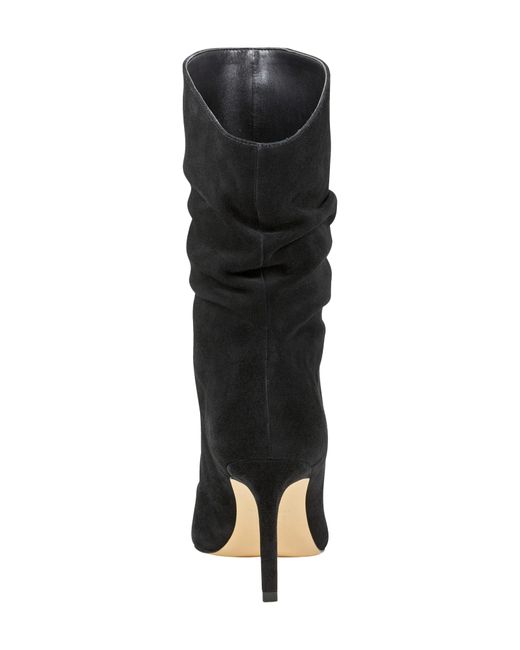Marc Fisher Black Angi Slouch Pointed Toe Bootie