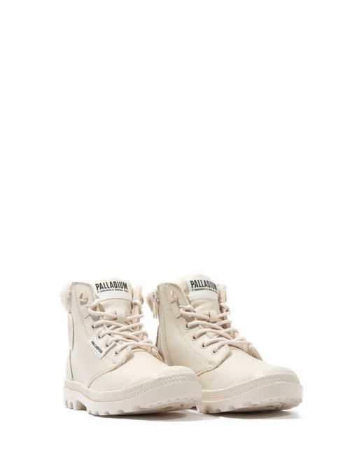 Palladium Natural Pampa Hi Faux Fur Lined Boot