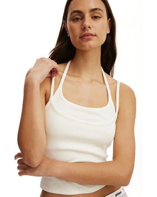 Cotton On White Double Layer Cami