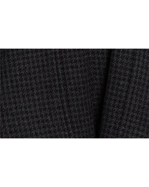 Chloé Black Houndstooth Wool Hunting Jacket