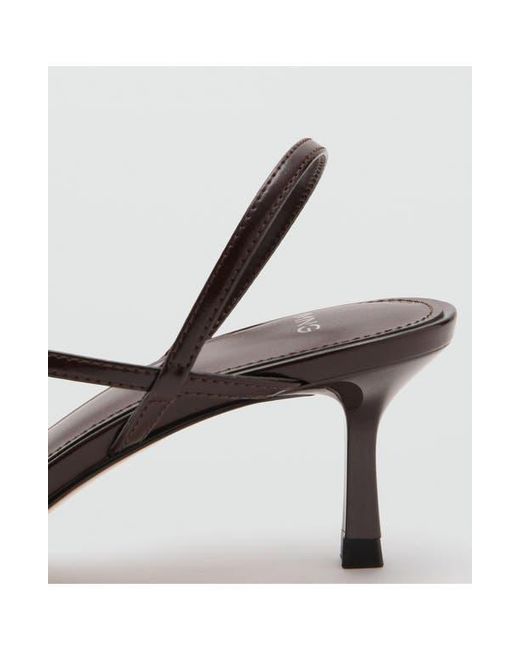 Mango White Slingback Sandal