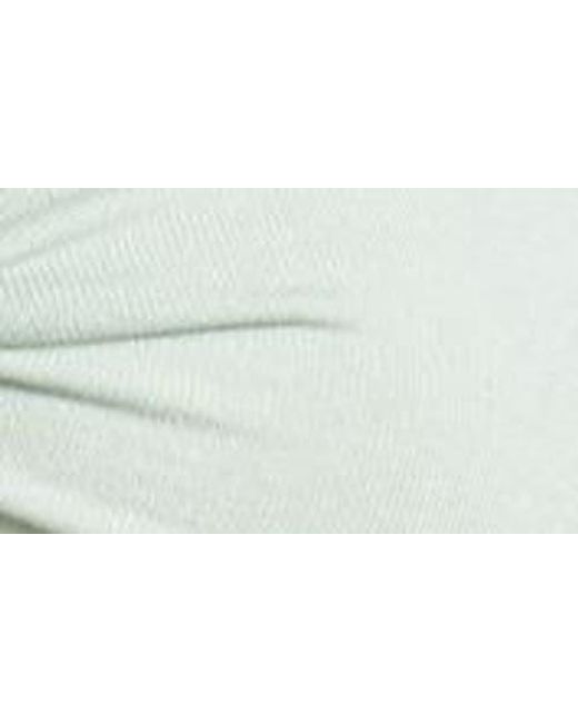 Edikted Green Celeste Off The Shoulder Twist Long Sleeve Crop Top