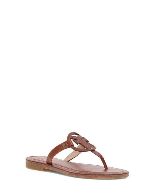 Frye Brown Taylor Logo Sandal