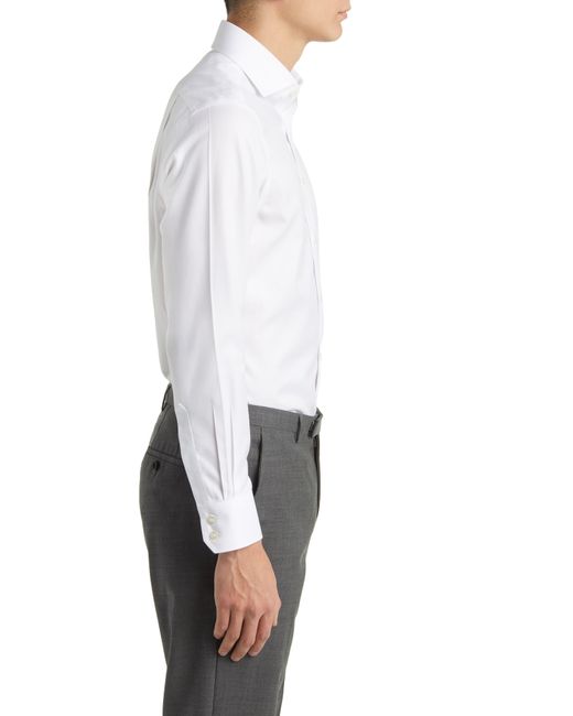 Charles Tyrwhitt White Slim Fit Non-iron Solid Twill Dress Shirt for men