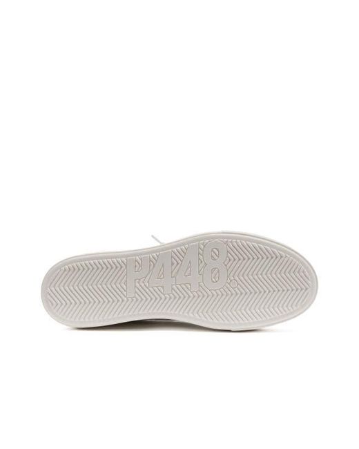 P448 White Thea Platform Sneaker