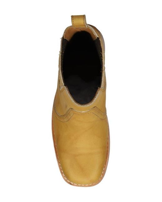 Frye Brown Campus Platform Chelsea Boot