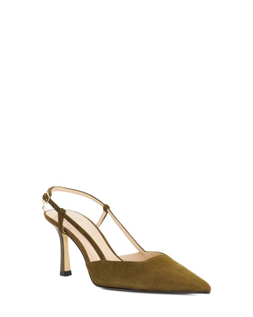 Dune Metallic Composure Pointed Toe Slingback Pump