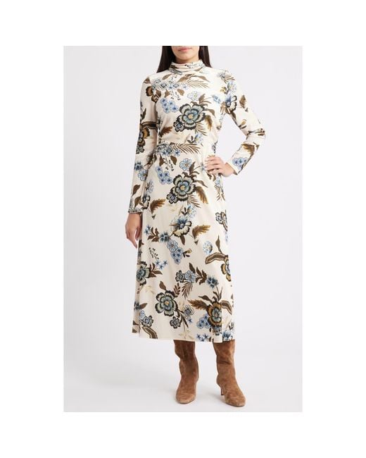 how to cut long dress Corrine long sleeve, plunge neck, cut out dress
