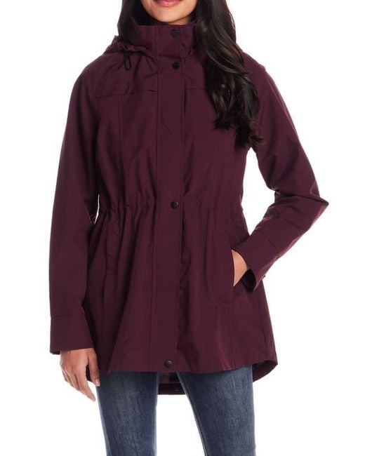 Gallery Purple Hooded Packable Jacket