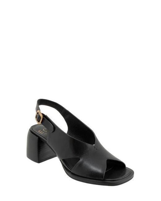 EOS FOOTWEAR Black Isadora Slingback Sandal