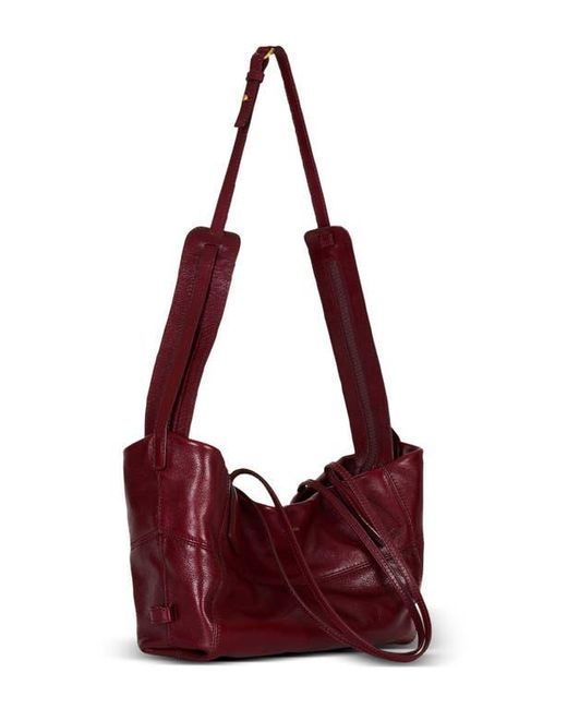 Balmain Purple Small Track Zips Calfskin Tote Bag