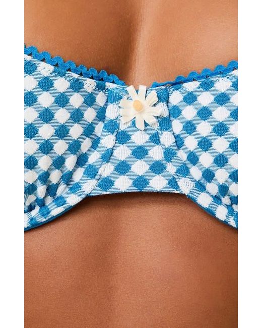 Solid & Striped Blue The Daphne Bikini Top