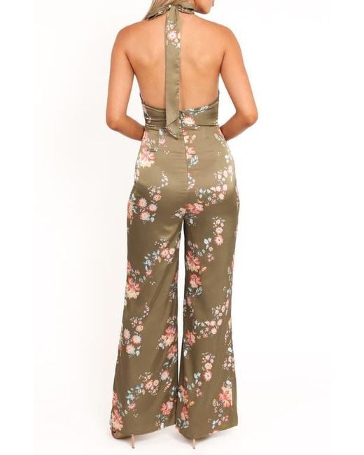 Petal & Pup Multicolor Holly Floral Print Halter Jumpsuit