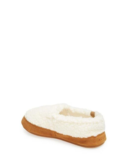 Acorn White Moc Slipper