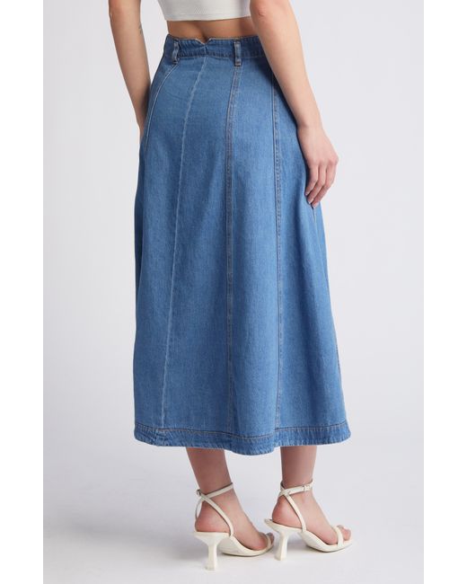 Vero Moda Blue Brynn Denim Skirt