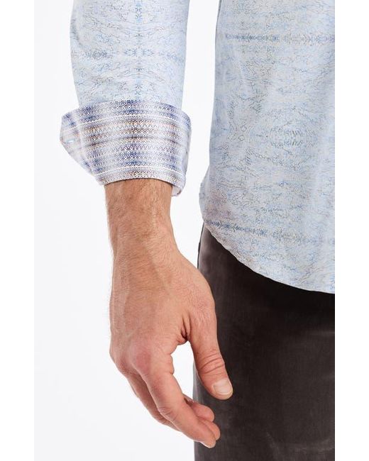 Robert Graham White Irving Knit Button-Up Shirt for men