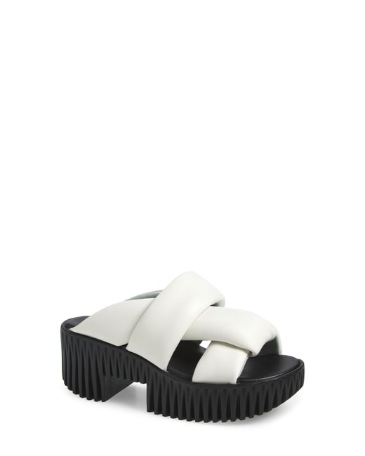 4Ccccees White Plia Semo Platform Sandal