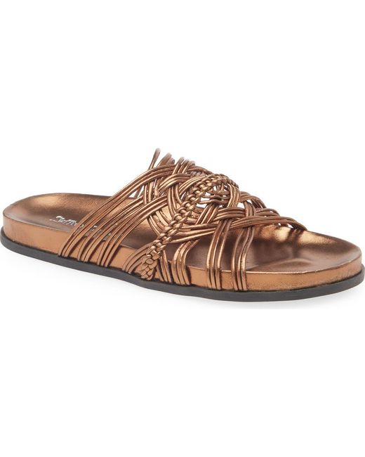 Jeffrey Campbell Brown Intwined Slide Sandal