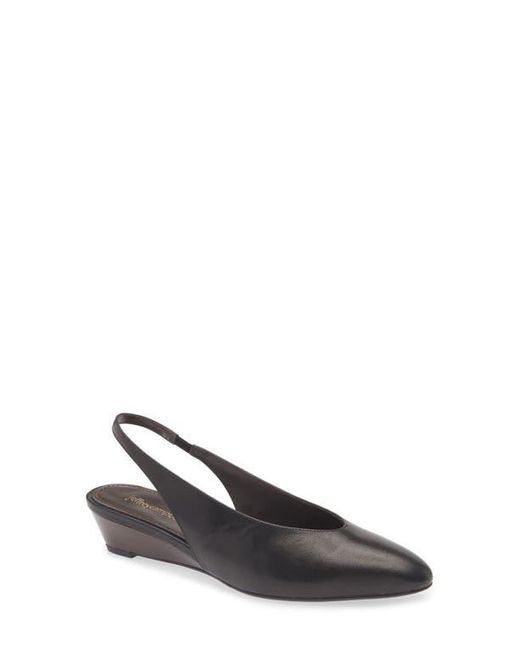 Jeffrey Campbell Black Snoop Slingback Wedge Pump