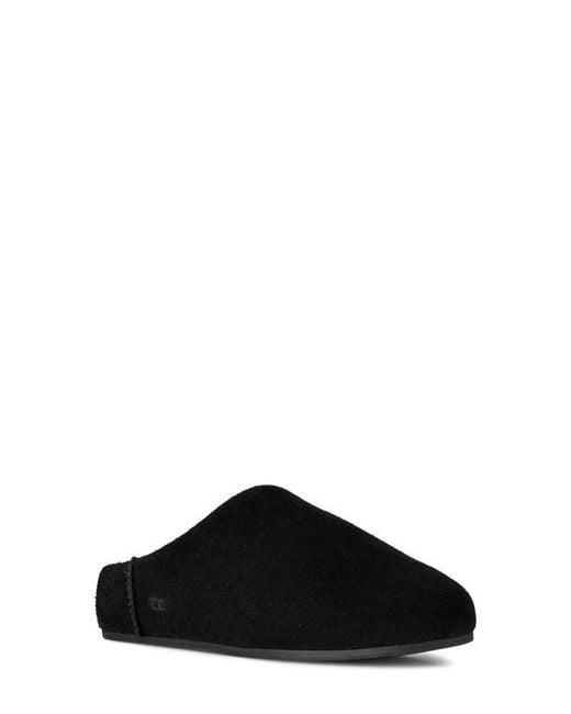 Ugg Black Elea Waterproof Suede Slipper