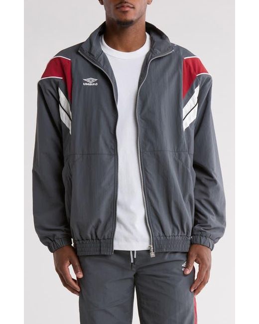 Umbro Relaxed Nylon Track Jacket in Gray for Men | Lyst