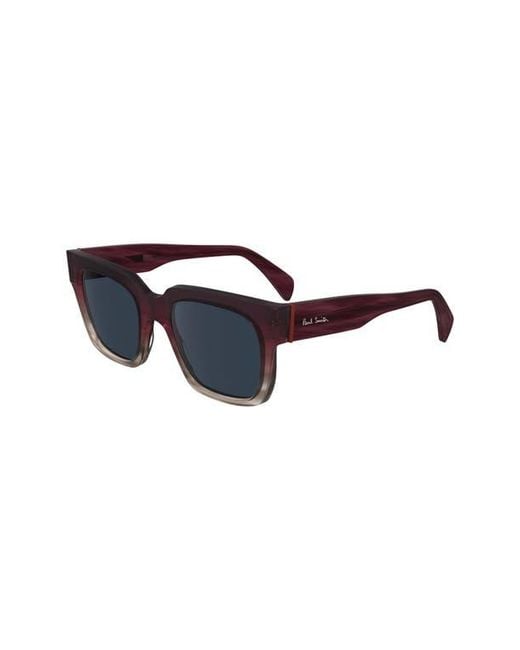 Paul Smith Blue Kenley 52Mm Rectangular Sunglasses for men