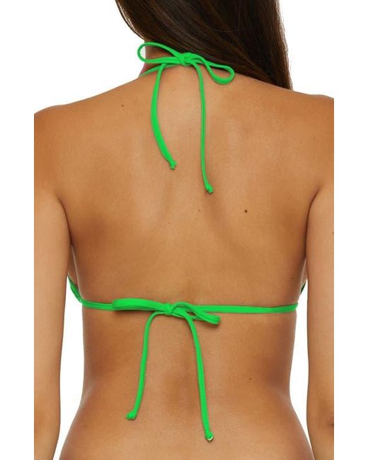 Becca Green Color Code Triangle Bikini Top