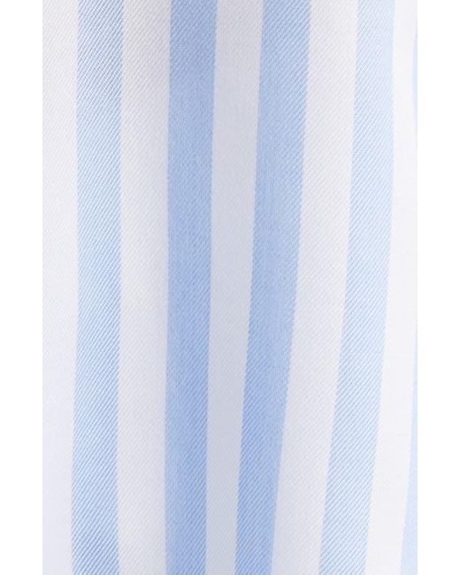 Beach Lunch Lounge Blue Fallon Crop Button-Up Shirt