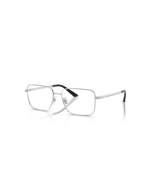 Versace Metallic 57Mm Rectangle Optical Glasses for men
