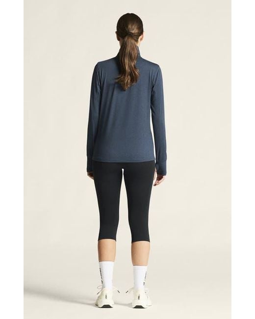 C.r.a.f.t Blue Flow Quarter Zip Pullover