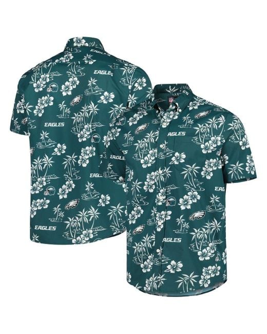 Reyn Spooner Green Midnight Philadelphia Eagles Kekai Button-up Shirt At Nordstrom for men