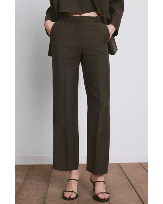 Mango Gray Lyocell Blend Pants