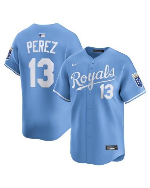 Nike Blue Salvador Perez Kansas City Royals Alternate Limited Player Jersey for men