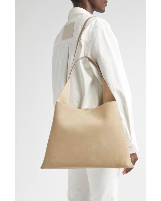 REE PROJECTS Natural Large Clare Suede Tote