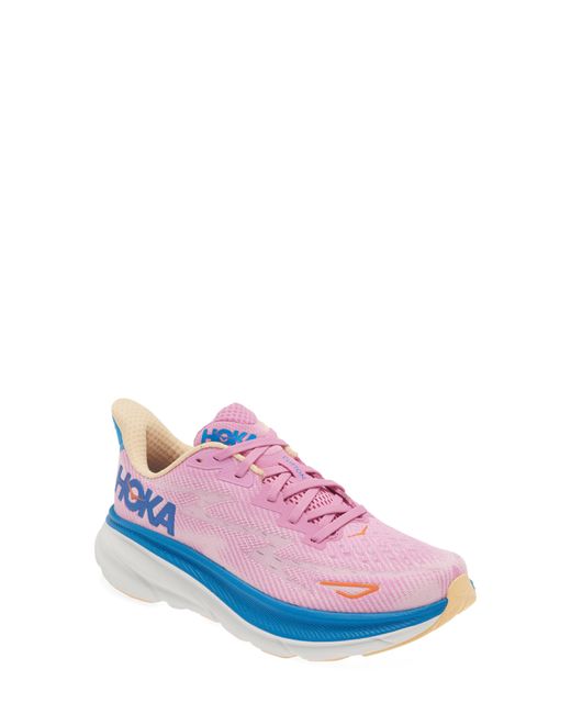 Hoka One One Clifton 9 Running Shoe in Pink Lyst