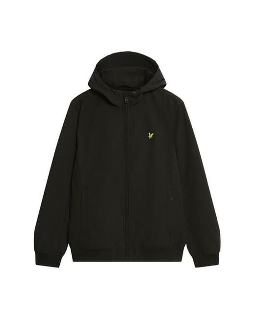 Lyle & Scott Black Mesh Lined Softshell Jacket for men