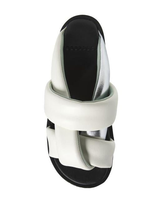 4Ccccees White Plia Semo Platform Sandal