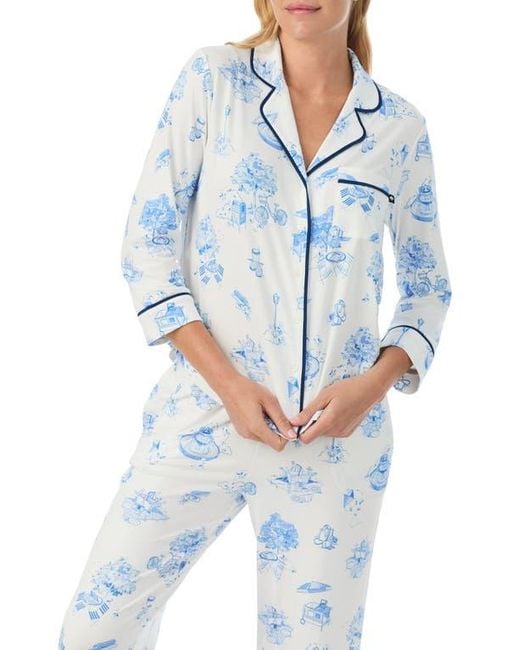 Kate Spade Blue Print Pajamas
