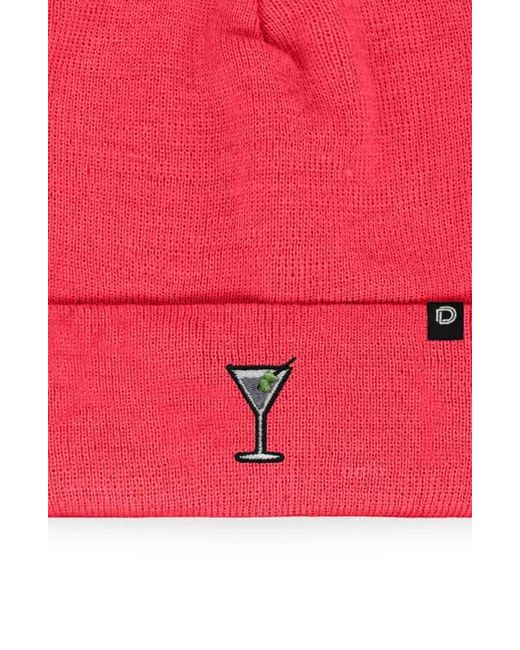 Alix Red Martini Beanie Cap