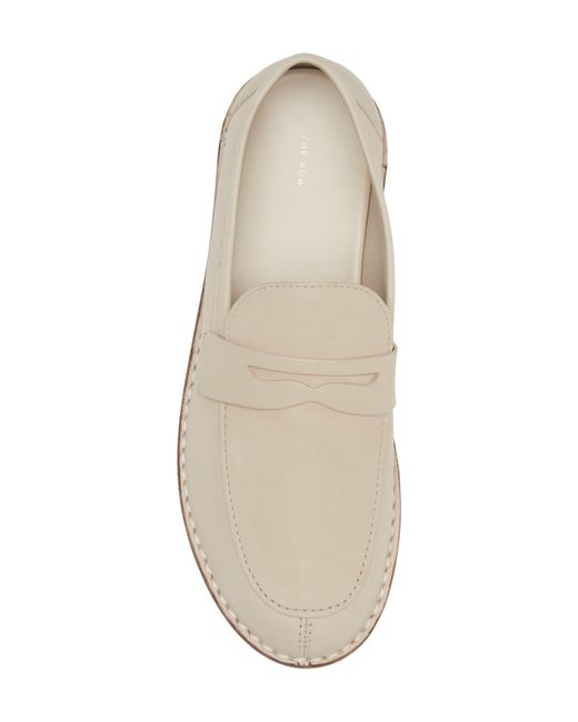 The Row White Cary Penny Loafer