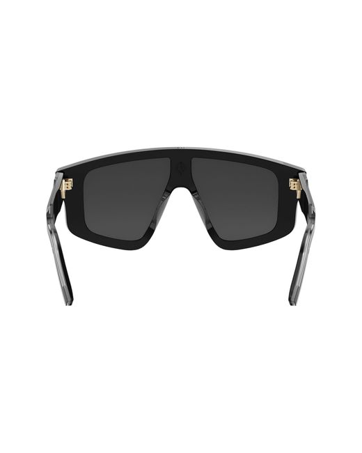 Dior Black Cd Diamond M1u Mask Sunglasses for men