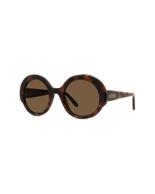 Loewe Brown Thin 52mm Round Sunglasses