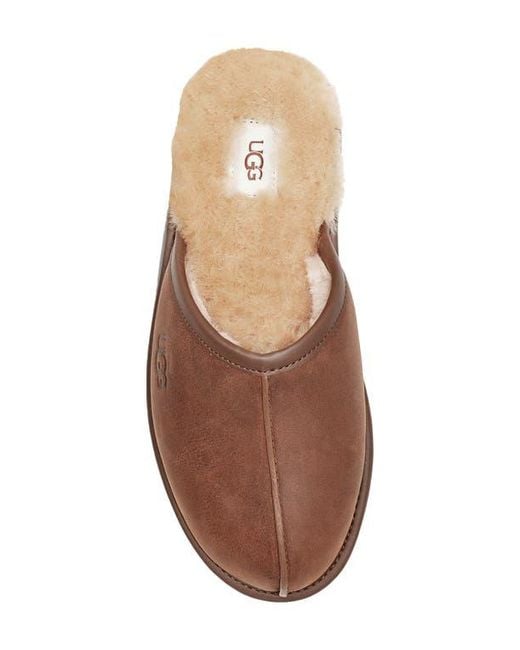 Ugg Brown ugg(r) Genuine Shearling Scuff Slipper for men
