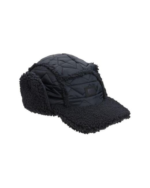 UGG Fluff Faux Shearling Trapper Hat in Black for Men | Lyst