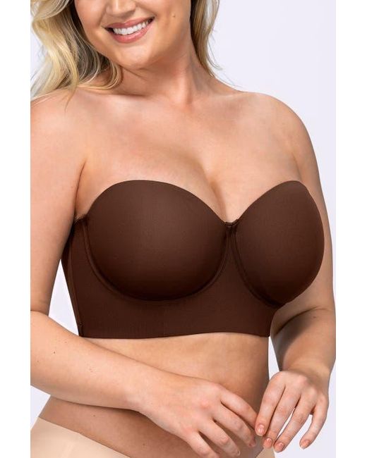 Shapellx Black Strapless Convertible Underwire Bra Full Coverage