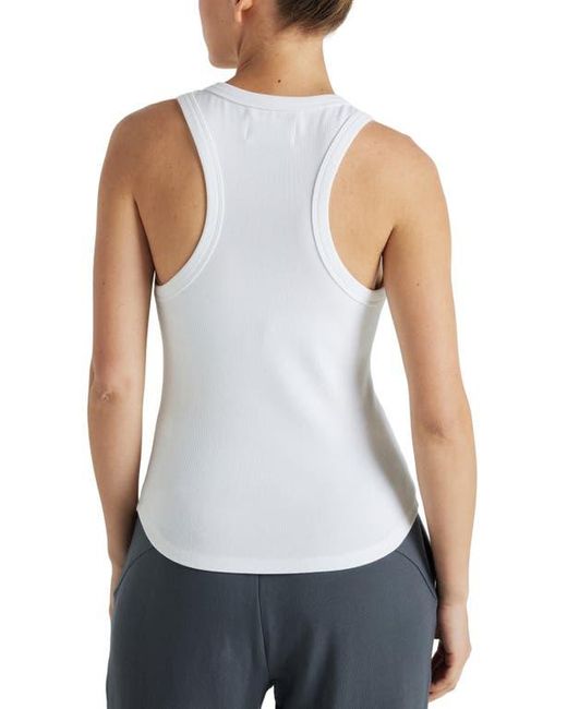 Losano White Serene Rib Tank