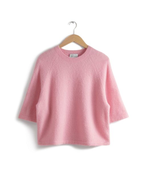 & Other Stories Pink & Crewneck Sweater