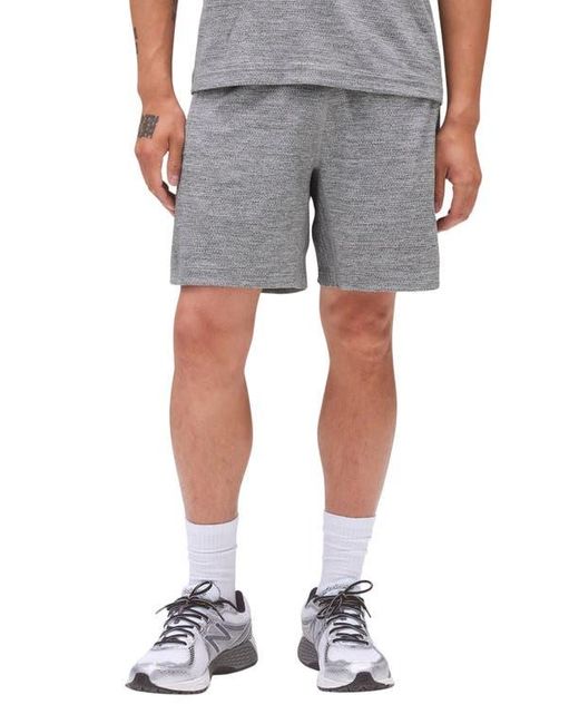 Reigning Champ Gray Solotex Mesh Tiebreak 7-Inch Shorts for men