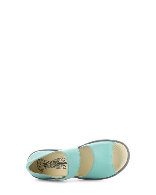 Fly London Blue Taar Platform Sandal